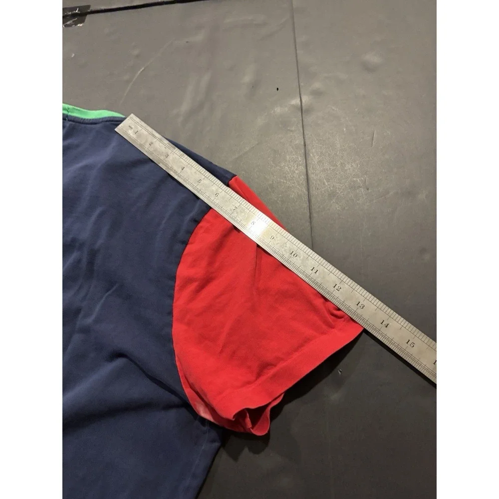 Polo Ralph Lauren Colorblock Pocket T-Shirt Navy Red Blue Yellow Large